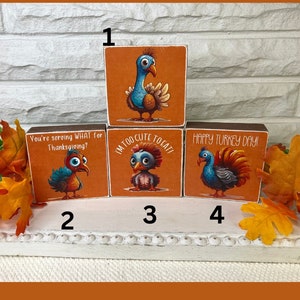 Tiered Tray Decor for Thanksgiving, Fall signs, Thanksgiving Turkey wood signs for fall decor, funny turkeys, turkey decor