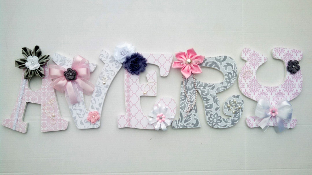 Custom Nursery Wall Letters, Decorative Wall Letters, Nursery Decor