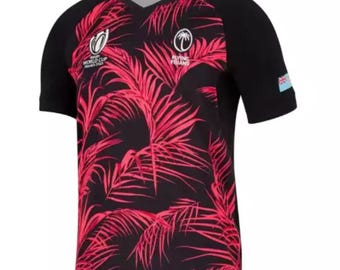 Maillot spécial de rugby Fidji au design insulaire, dans toutes les tailles Maillot unisexe