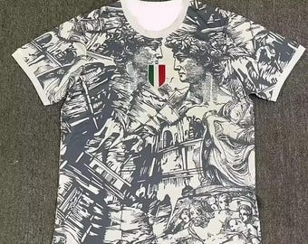 thumbnail image 2 of Italia | Italy Azzurri Futbol (Italian National Soccer) Vintage-Look T-Shirt" Sticker For Sale By Ultraleanbody 2 of 14