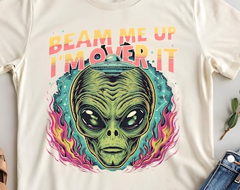 Alien Tshirt, Alien Abduction, ufo shirt, Alien Graphic Tee, Fun Unisex T-Shirt for Sci-Fi Lovers, Extraterrestrial, Paranormal