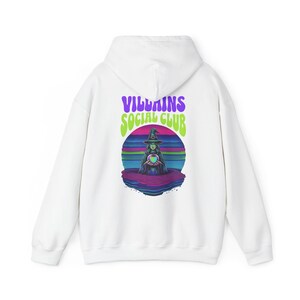 Sudadera con capucha Villains Social Club, cómoda sudadera unisex, regalo perfecto para los fans de Villains, ropa para las fiestas, moda urbana. imagen 1