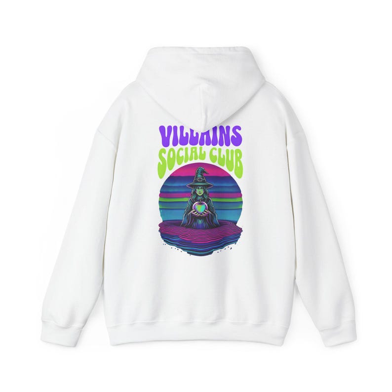 Sudadera con capucha Villains Social Club, cómoda sudadera unisex, regalo perfecto para los fans de Villains, ropa para las fiestas, moda urbana. imagen 1