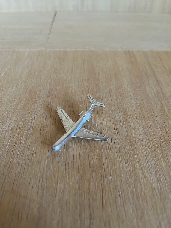 Sterling Airplane Pin ~ Mexico