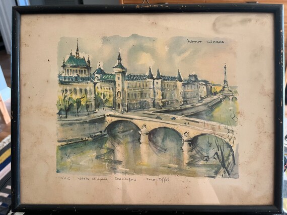 A Marius Girard Watercolor Print - Etsy