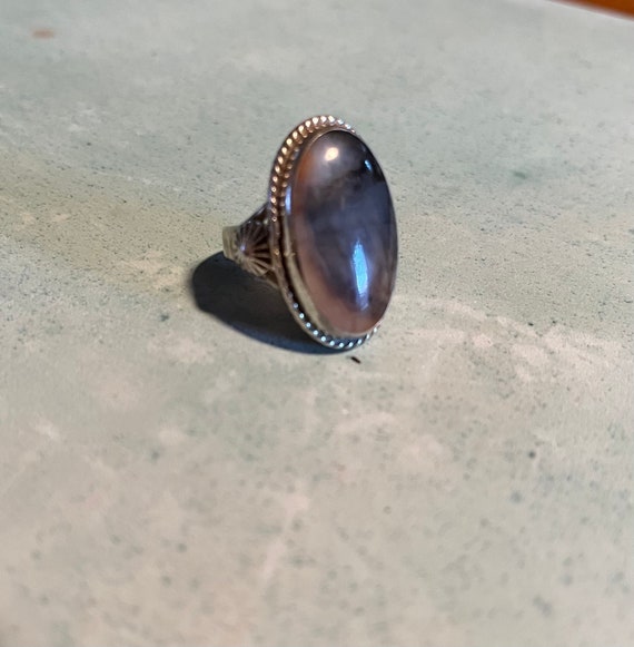 Beautiful Colored Stone Silver Ring