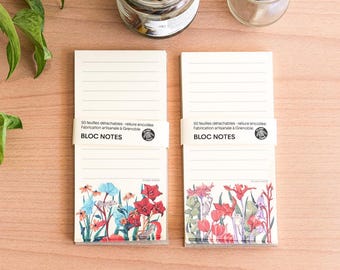 Blocco note con fiori e animali – Articoli di cancelleria fatti a mano
