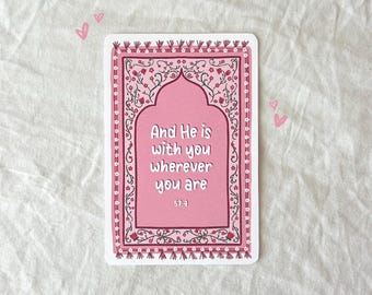 prayer mat quran quote sticker || islamic reminder vinyl decal