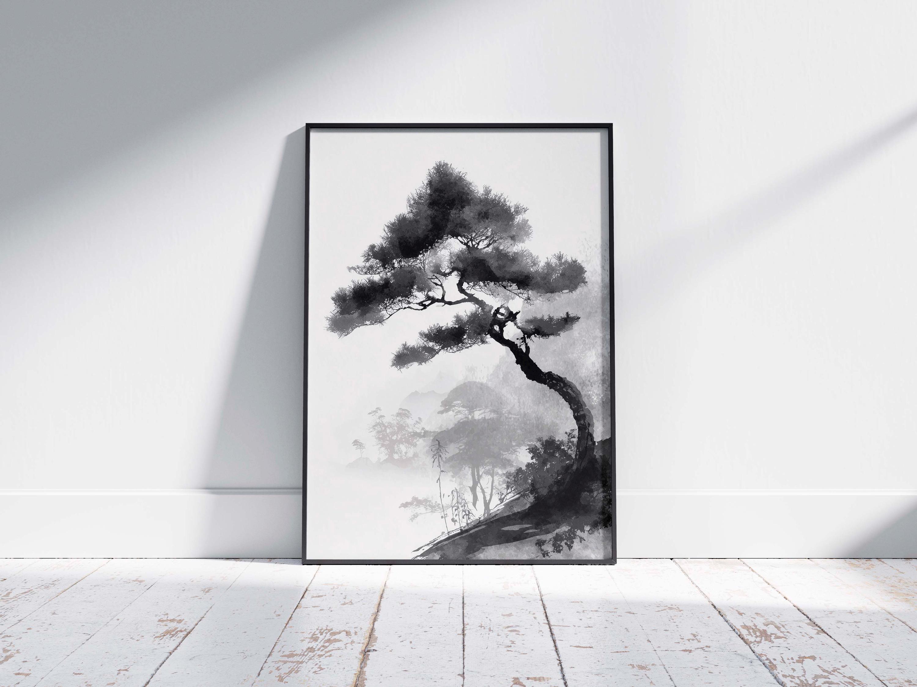 Sumi E Pine - Etsy