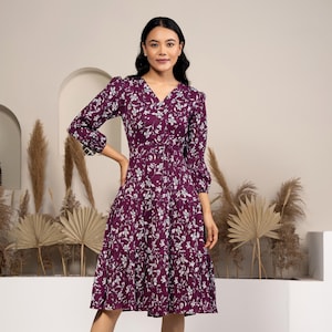 Boho Floral Dress for Women / Evening Dress / Midi Dress / Short Dress / Romantic Dress / Bridesmaid / Resort Collection