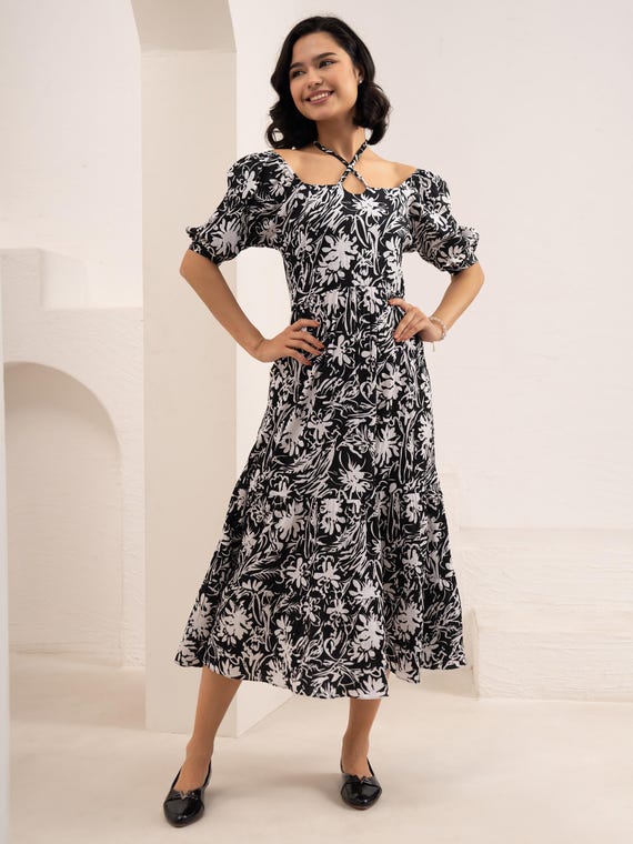 sachin and babi light blue dress Tiered Little Black Dresses