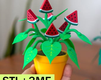 Watermelon Plant 3D Print Digital Download File - STL