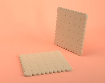 Tea Biscuit Coaster 3D Print Digital Download File - STL