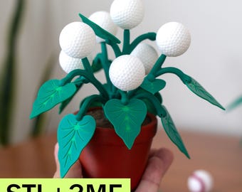 Golf Plant 3D Print Digital Download File - STL