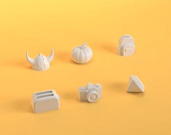 Board Game Pieces Pack 3 -  3D Print Digital Download File - STL