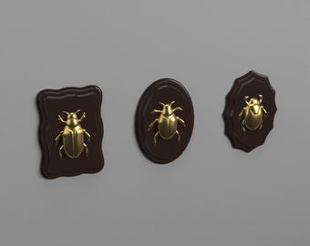 Beetle Wall Art 3D Print Digital Download File - STL