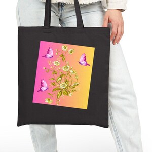 Aesthetic Gift for Lover,Handcrafted Pink Canvas Tote,Cottagecore tote bag, Tote bag cottagecore,Canvas tote bag, Tote bag aesthetic