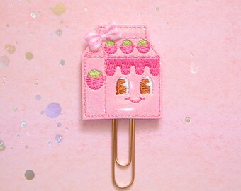 Strawberry Milk Planner Paperclip