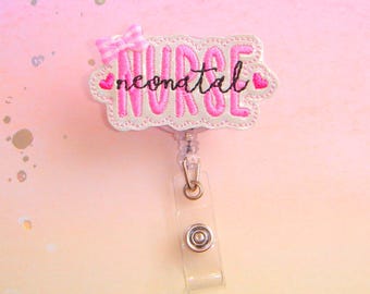 Neonatal Nurse Badge Reel ID Holder