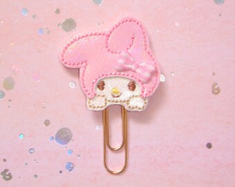 Pink Bunny Kitty Friend Planner Paperclip