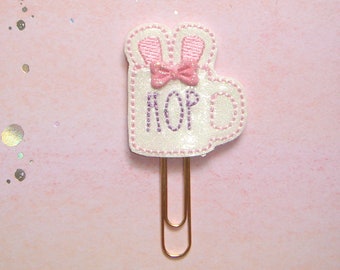 Bunny Ear Mug Glitter Planner Paperclip