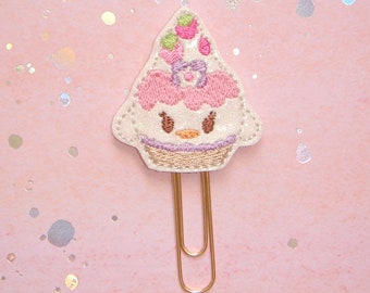 Berry Tart Duck Glitter Planner Paperclip