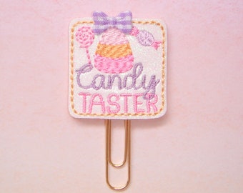 Candy Taster Glitter Planner Paperclip