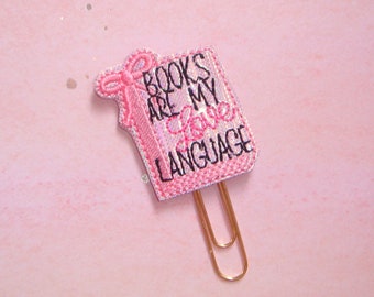 Books Are My Love Language Planner Paperclip
