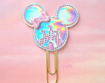 Mouse Castle Holo Planner Clip Paperclip