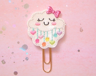 Pastel Rain Cloud Planner Paperclip