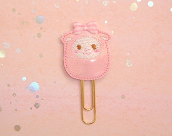 Pink Sheep Squishy Planner Paperclip