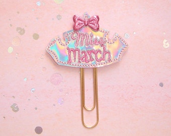 Miss March Birthday Month Crown