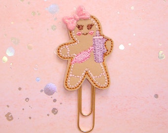 Basic Gingerbread with Tumbler Planner Paperclip