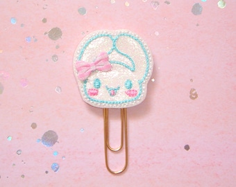 White Bunny Kitty Friend Planner Paperclip