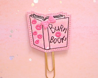 Girls Book Bookmark Paperclip