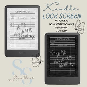 Kindle Lock Screen - Would Recommend, Kindle Wallpaper, Kindle Screensaver, Custom Kindle Lock Screen