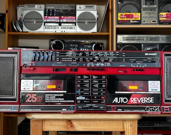 Boombox Panasonic RX-CT800 Portable Stereo | Dual Cassette, 5-band