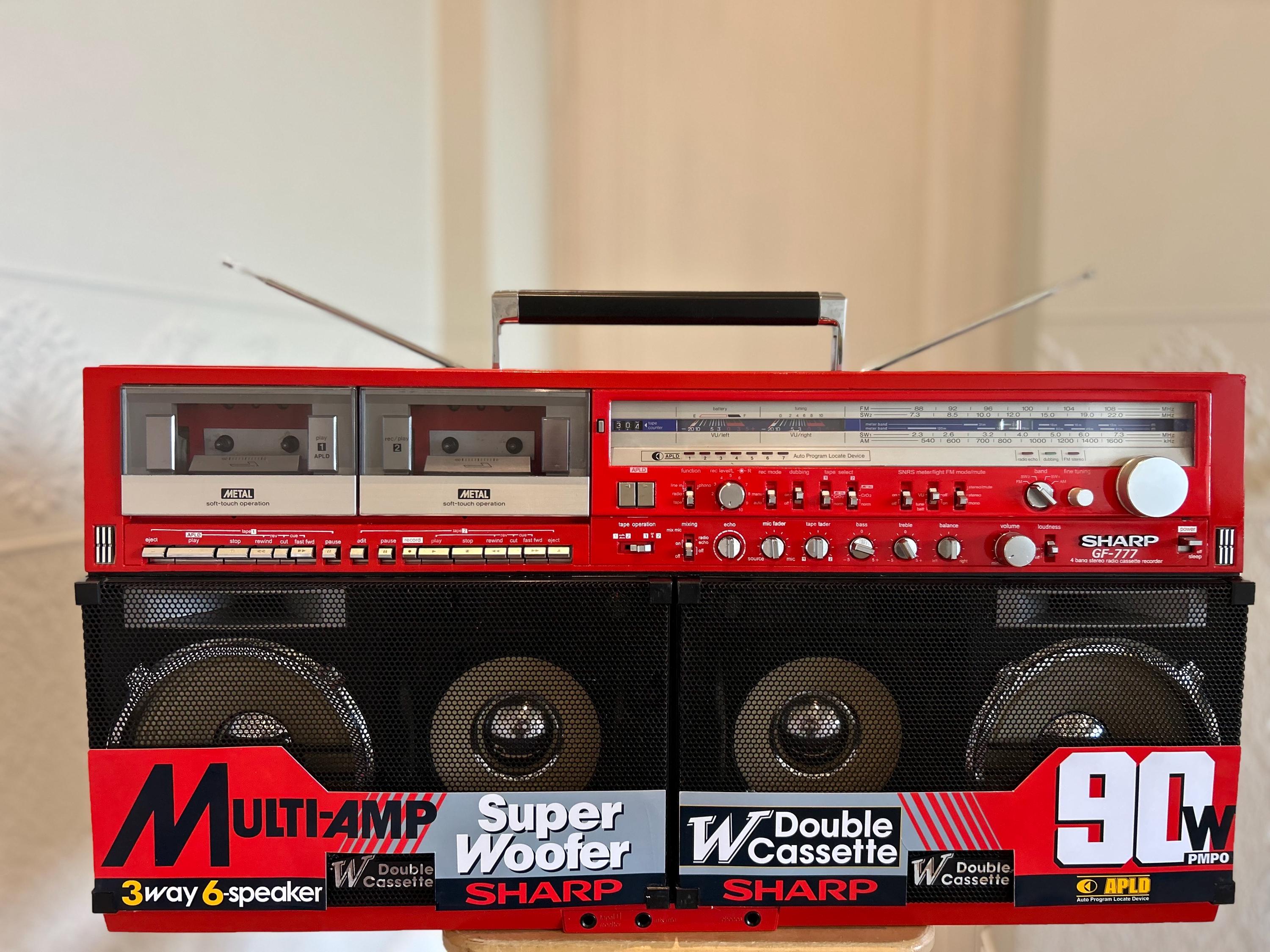Sharp GF-777 Super Red/black Edition Boombox - Etsy