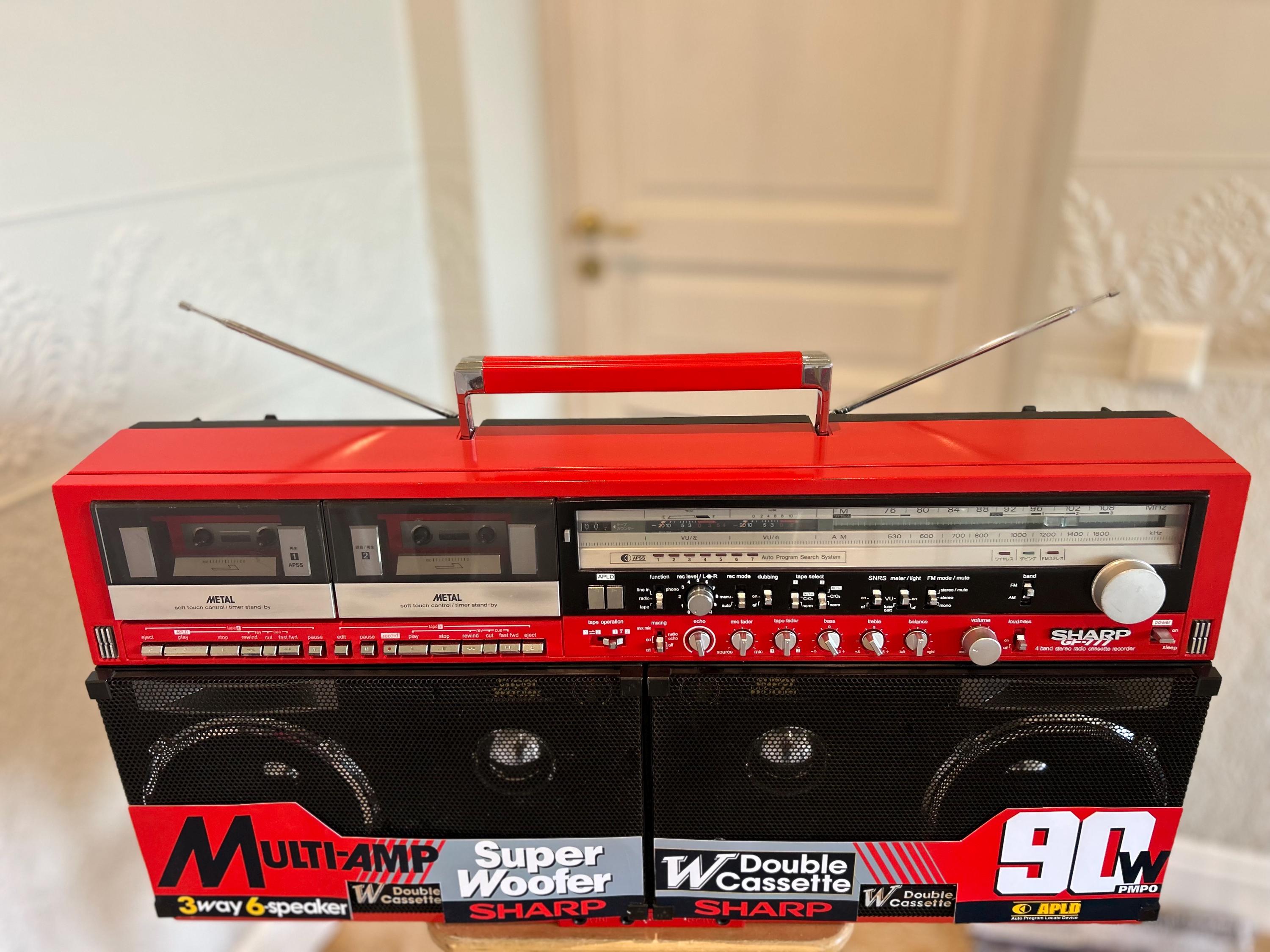 Sharp GF-777 (real GF 909) Red/black Editoin Boombox - Etsy