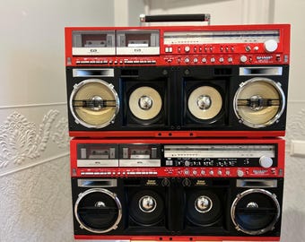 Sharp GF-777 Super Red/black Edition Boombox - Etsy