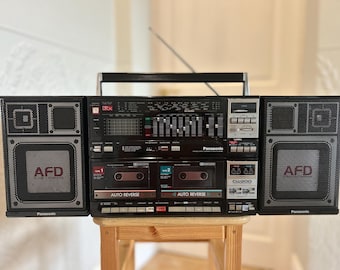 Boombox Panasonic RX-CT800 Portable Stereo | Dual Cassette, 5-band