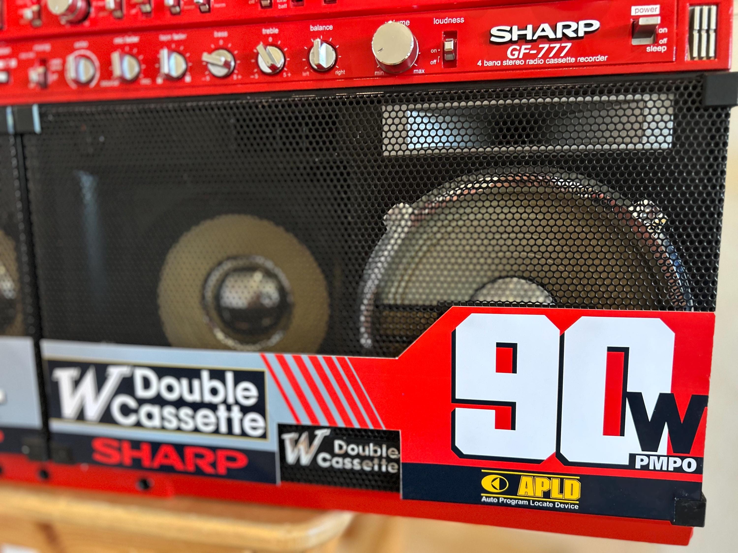 Sharp GF-777 Super Red/black Edition Boombox - Etsy