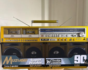 Sharp GF-6060X Radio Cassette Boombox Vintage - Etsy