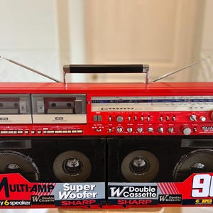 Sharp GF-777 Super Red/black Edition Boombox - Etsy