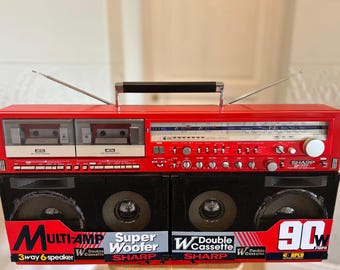 Sharp GF-777 Super Red/black Edition Boombox - Etsy