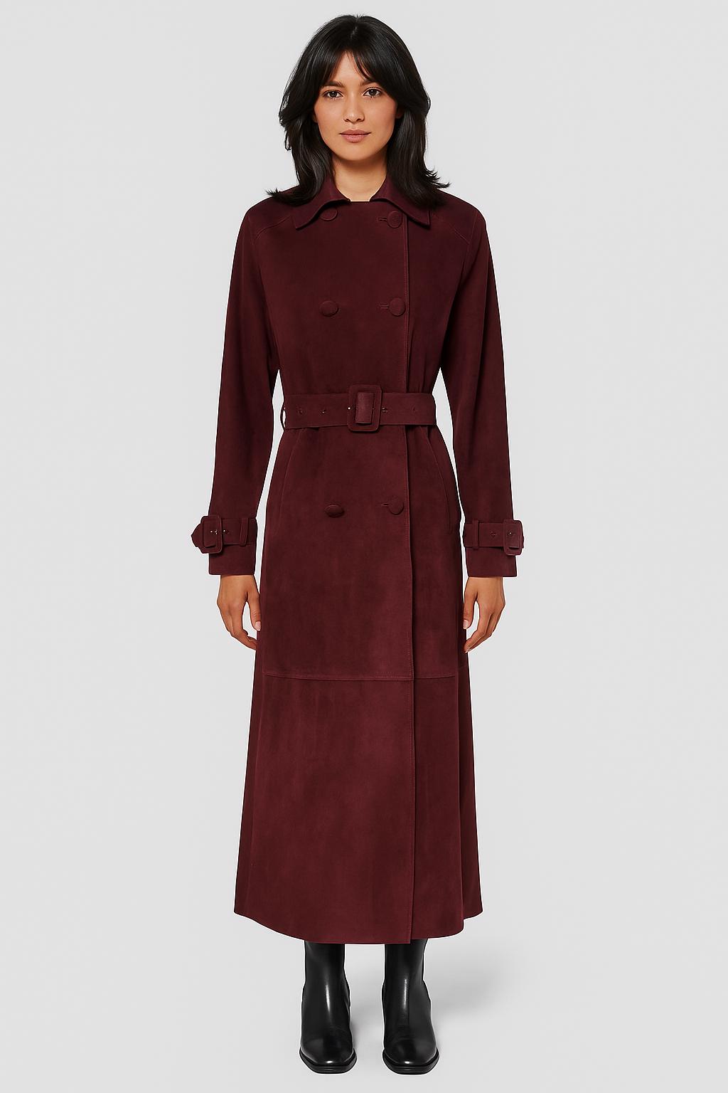 Burgundy Suede Jacket