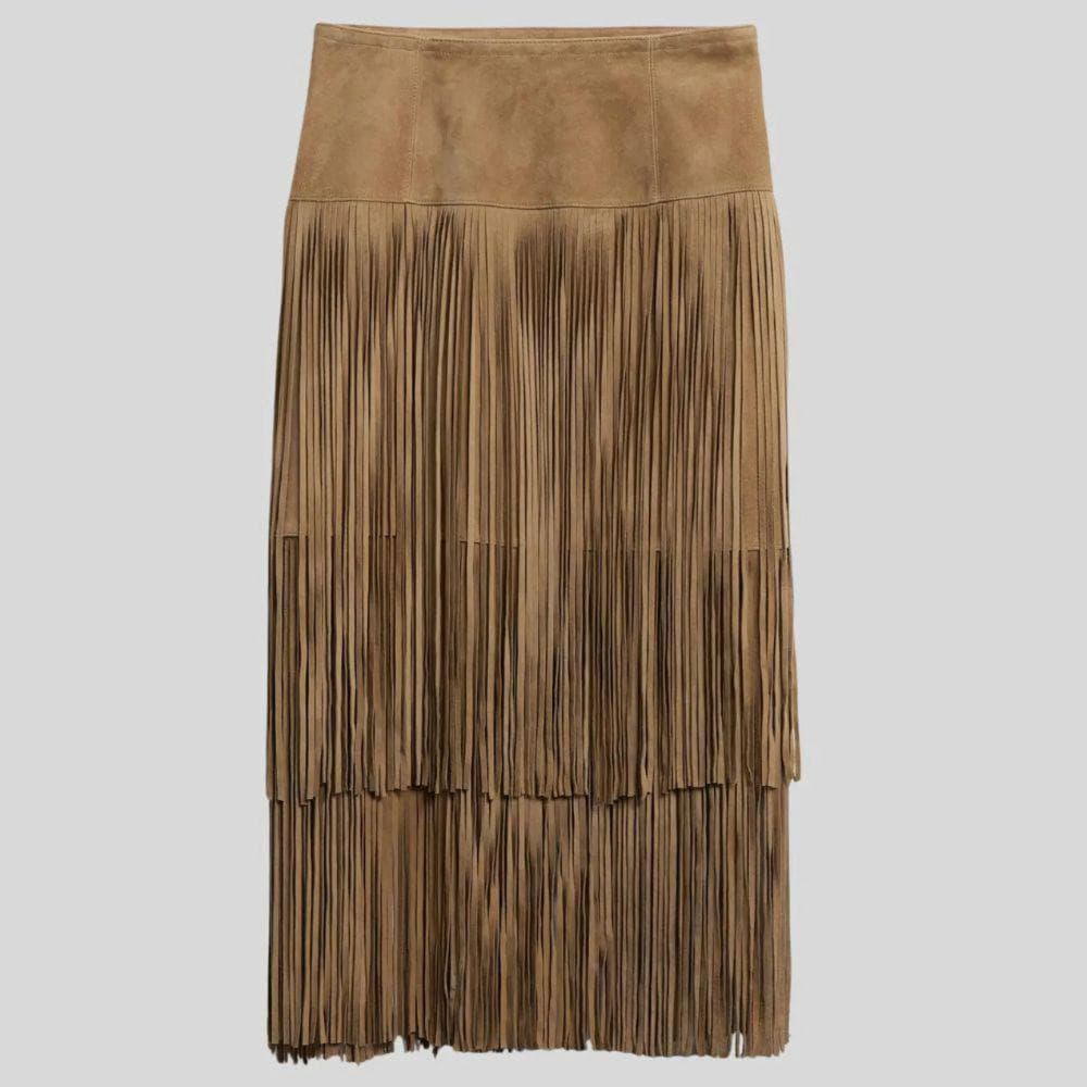 Saddle Up Fringe Skirt main image 1