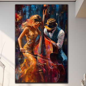 Jazz Wall Art-Musical Tempered Glass Wall Art-Musical Wall Art-Musician Glass Decor-Oil Painting Art-Glass Print-Home Decor-Ethnic Wall Art