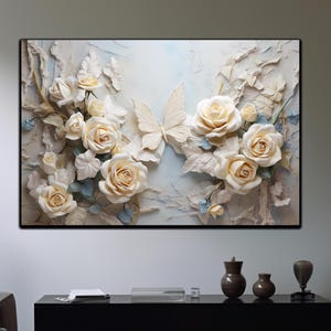 Floral Tempered Glass Wall Art, Flower Wall Art, Glass Print, Large Wall Art, Floral Glass Wall Art, Wall Hangings, Abstract Flower Print