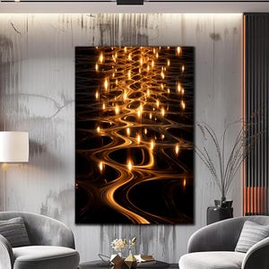 Art mural clair, décoration murale en verre trempé, décoration murale abstraite. Impression d&#39;art sur verre, décoration murale lumineuse, grande taille, décoration murale